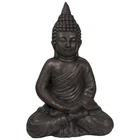 Northlight 17.5-Inch Dark Gray Meditating Buddha Outdoor Garden Statue