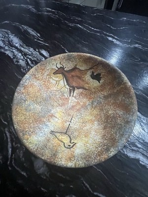 MCM Vintage Cerabel Sarlat, France Modern Cave Art Painting Pottery Rare
