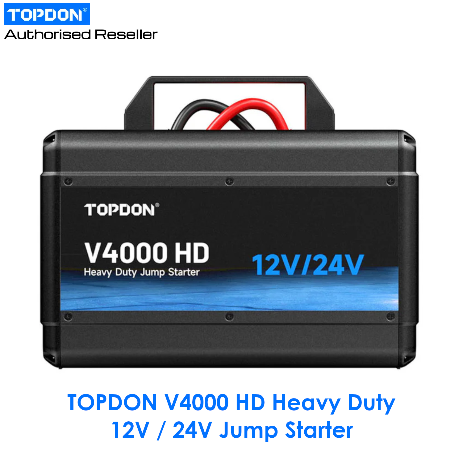 NEW Topdon V4000 HD Heavy Duty Jump Starter 12V 24V HGV Commercial Booster Pack