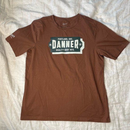 Danner, Danner Mens Banner Tee Brick Red 100% Cotton S/S T-Shirt XL