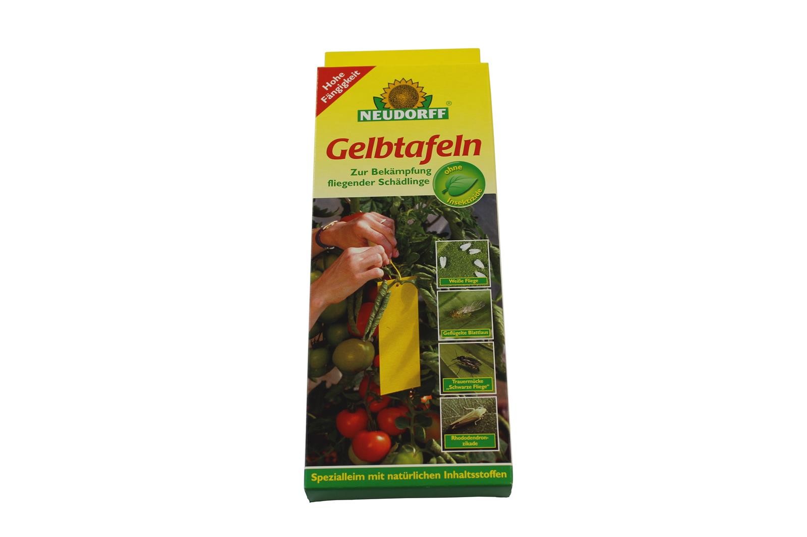 Neudorff Gelbtafeln 7Stk - Pflanzenschutz Schädlinge Leimtafeln  (0,99 EUR/Stk)