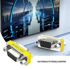 US-15 Pin VGA SVGA Gender Changer Adaptor Connector Female to Coupler X1L2