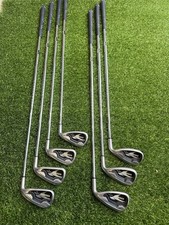 Set of 7x Callaway WarBird Irons 5-SW Uniflex Steel Shafts Callaway Grips*