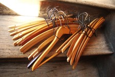 Antique/Vintage Wooden Clothing Hangers/29 Piece/Farmhouse