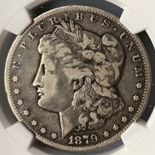 NGC F 12 1879-cc Morgan Silver Dollar TOP 100 VAM 3 (Capped die)