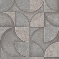Dl26749_Arber Geometrische Kreise Graue Fine Decor Tapete