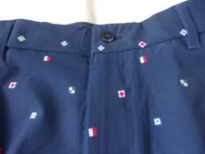 NWT Walter Hagen Golf shorts, men's 32 - 42, nautical flags, 8.5 in. ins., 75
