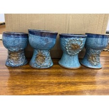 Studio Pottery Celestial Chalice Set 4pc Sun ...