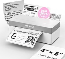 Rongta 4 x 6 Bluetooth Wireless Thermal Shipping Label  Sticker Printer