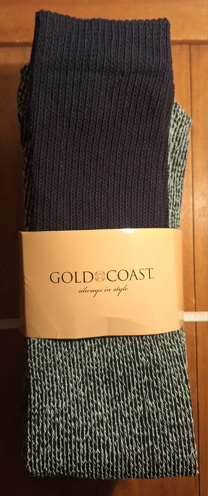 Gold Coast Diabetic Thermal Adult Socks/ Three Pairs/Gray And Black/ Size 6-12.
