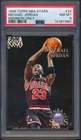 1996 Topps NBA Stars 24 Michael Jordan Members Only PSA 8 - 141871681