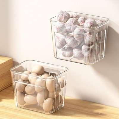 Für tägliche Kochen Vorbereitung Wandmontage Aufbewahrungsbox Klar Sichtbarkei
