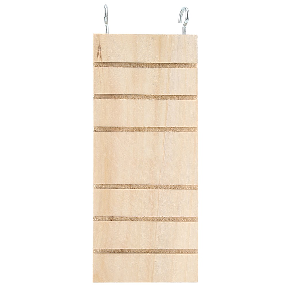 Pet Wooden Ladder Hamster Bird Stand Platform Toy Rest Board Perches Cage