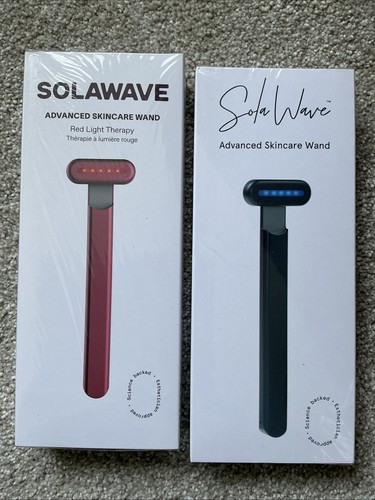 SolaWave Red/Blue Light Therapy Wand Advanced SkinCare. BRAND NEW Lot Of 2