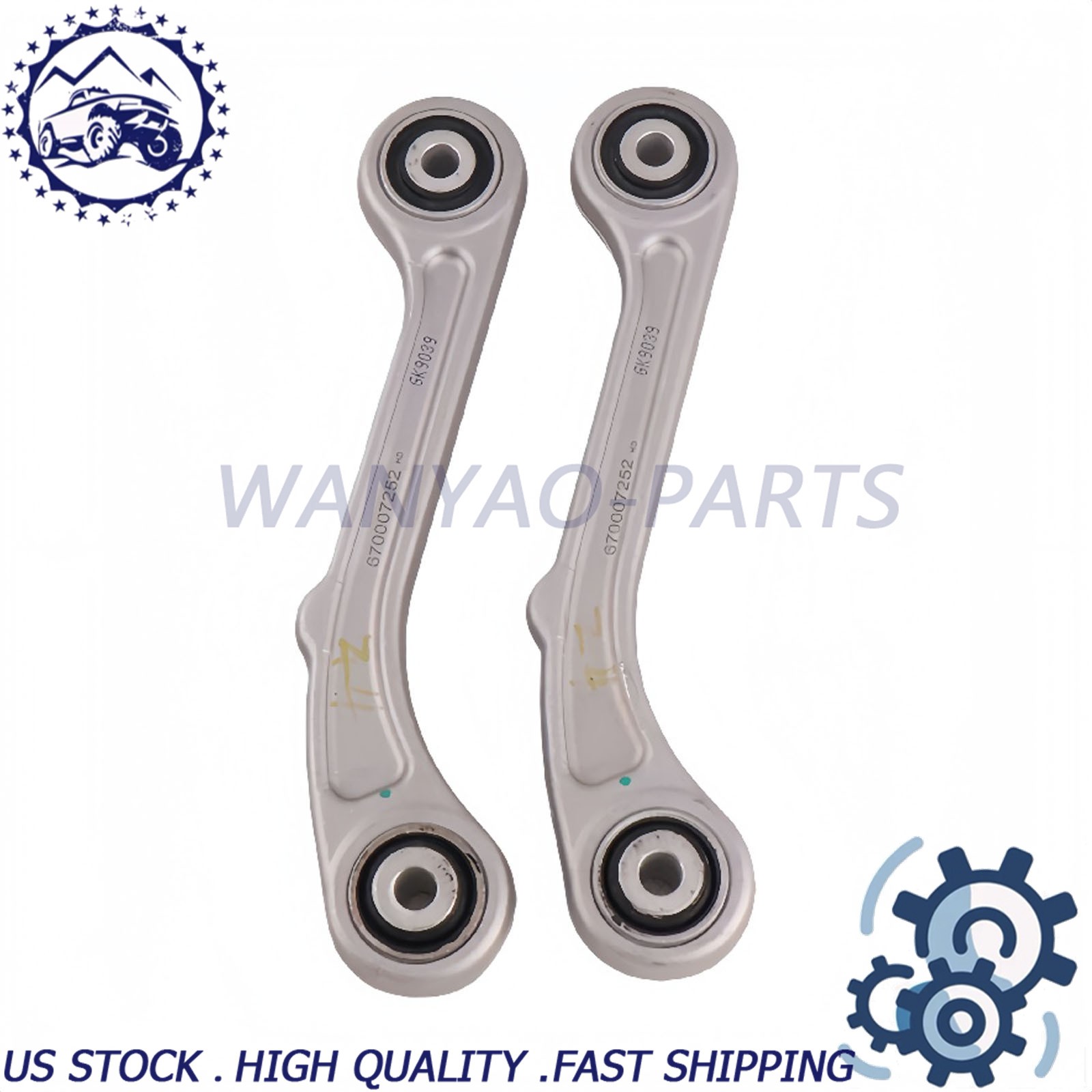 2X New Rear Upper/Lower Control Arms for Maserati Ghibli Quattroporte 2014+