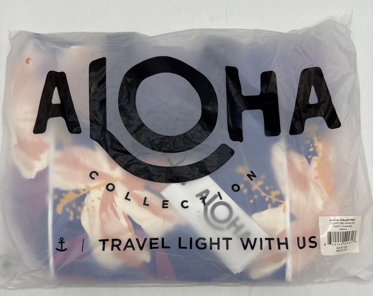 Aloha Collection Adrift Crossbody Bag Serene New with Tags 7.5”x