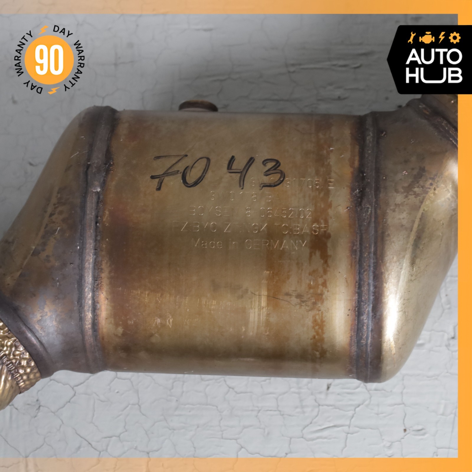 13-18 Bentley Continental GTC GT 4.0L V8 Exhaust Downpipe Set 3W0131705E OEM 55k