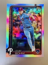 Alec Bohm 2025 Topps Series 1 Rainbow Foilboard #7 Philadelphia Phillies