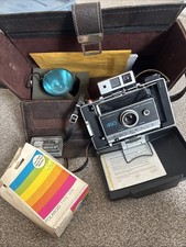 Vintage Polaroid 450 Automatic Land Camera With Case And Accessories