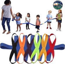 Cuerda para caminar con 12 asas de colores - Cuerda de seguridad para exteriores