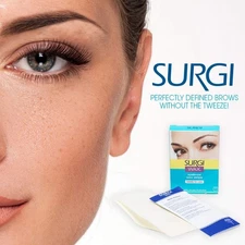 Surgiwax Eyebrow Wax Strips - Facial Wax Strips for Women Hair Removal