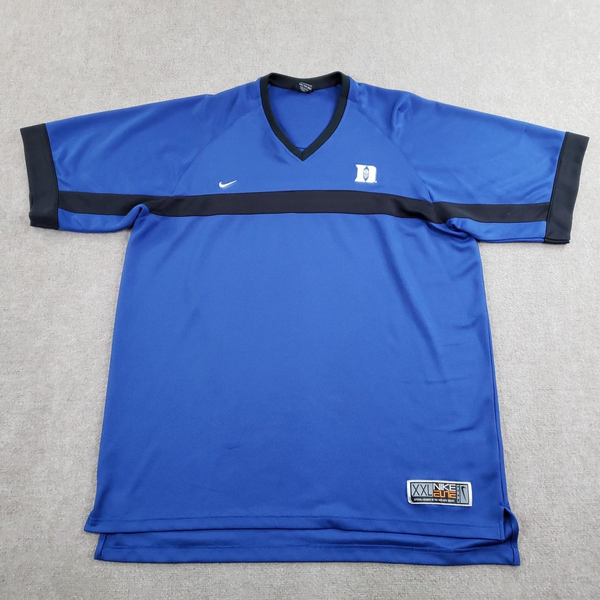 Vtg Duke Blue Devils Shooting Jersey Mens 2XL Blue NCAA Basketball