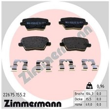 Satz Bremsbeläge Bremsklötze hinten für KIA Ceed CD Proceed Xceed | 24451206