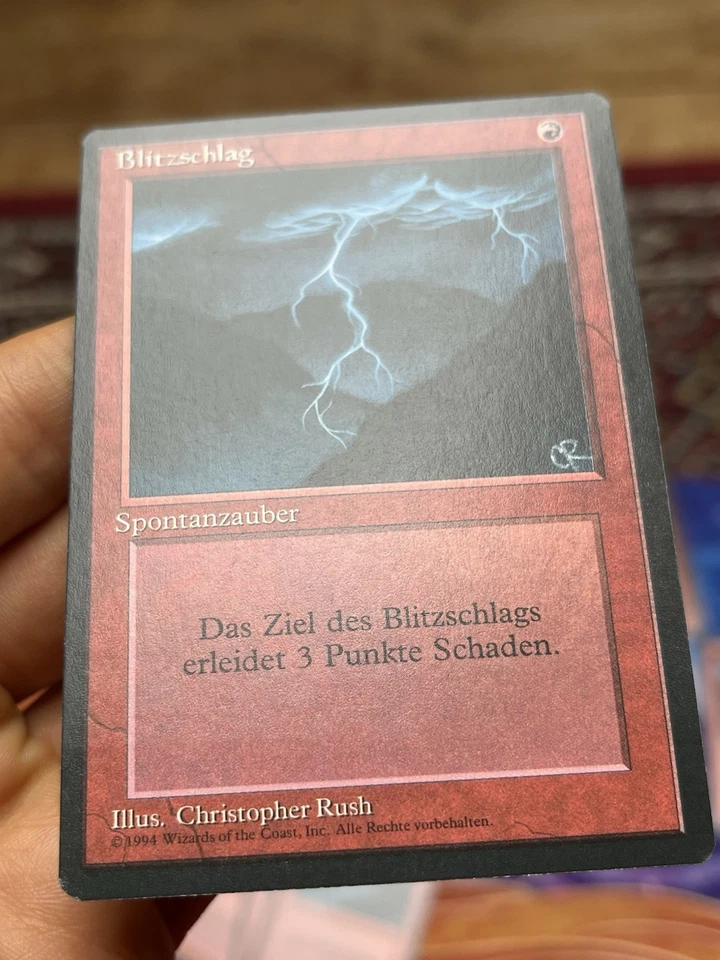 4x German FBB • Lightning Bolt • NM • Mtg (1718) - Image 3 of 4