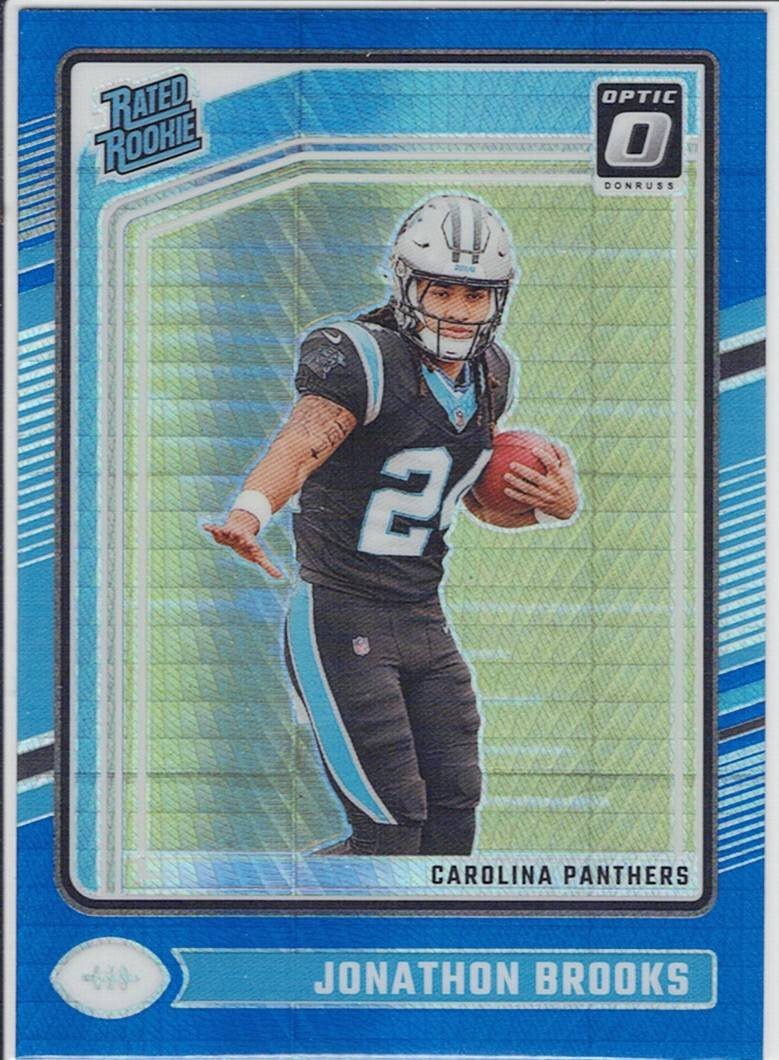 2024 Donruss Optic #258 Jonathon Brooks Blue Hyper