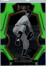 2023 Panini Select #152 Hal Newhouser Neon Green Prizm #/75