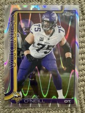 Brian O'Neill 2025 Topps Chrome RAYWAVE REFRACTOR #196 Vikings