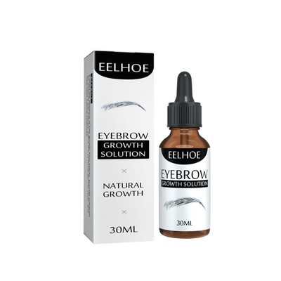 EELHOE Eyebrow Liquid - Black, Dense Natural Essential Oil Liquid for Thick Eyeb