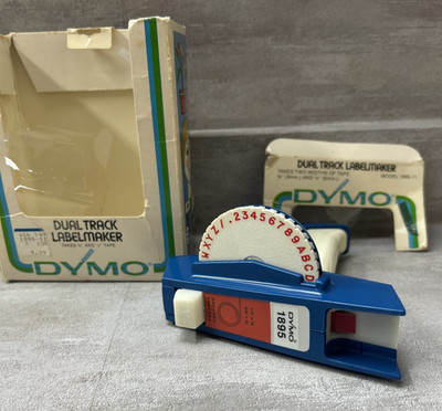 Vintage Dymo Hobbyist 1895 Dual Track Label Maker Embosser Tool