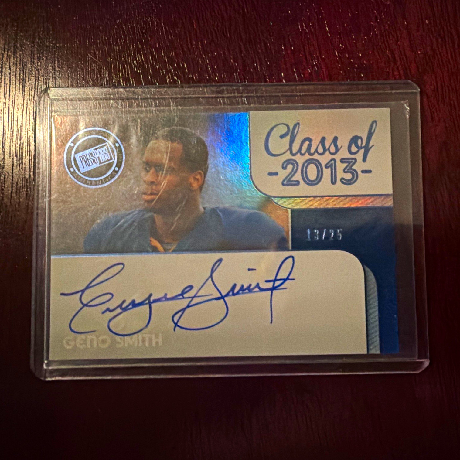 Press Pass 2013 Showcase Class of 2013 Geno Smith WVU Auto CO-GS/25
