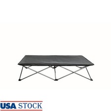 Extra Long Portable Cot Kids W/ Fitted Sheet Lightweight Easy Fold Travel New