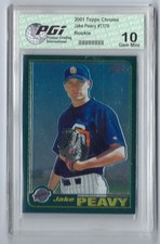 2001 Topps Traded & Rookies - Jake Peavy #T175 Chrome (RC) GEM MINT