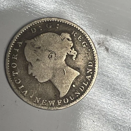 1872 Newfoundland 10 Cents — photo from the most recent tracked eBay sale