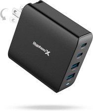 100W Multiport Charger GaN Fast Power Adapter 4 Port USB Type C Charging Block