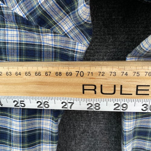 Ralph Lauren Mens 2XL Button Down Shirt Navy Green Tartan Classic Fit Pony - Picture 8 of 11