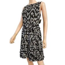 Taylor Layered Look Dress Black and Tan, NWT