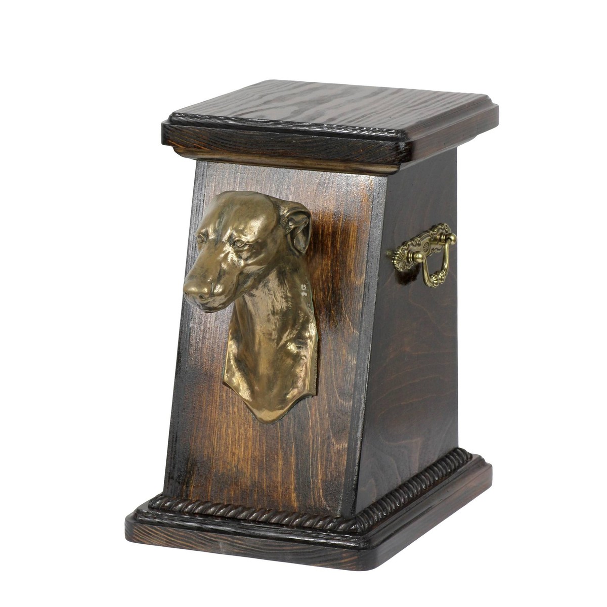 Greyhound, English Greyhound urn for dog ashes, elegant urn with