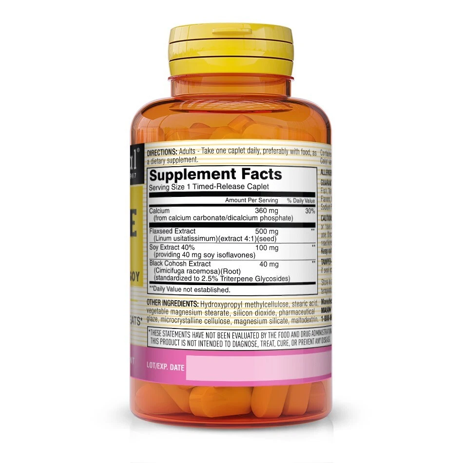 TRÍO ALIVIO MENOPAUSIA COHOSH NEGRO LINAZA SOJA ISOFLAVONAS 5 X 30 = 150 COMPRIMIDOS Foto 3 de 3