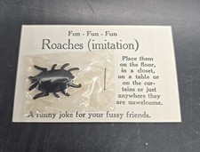Vintage Fun Roaches Imitation Type Joke NOS moc old store stock