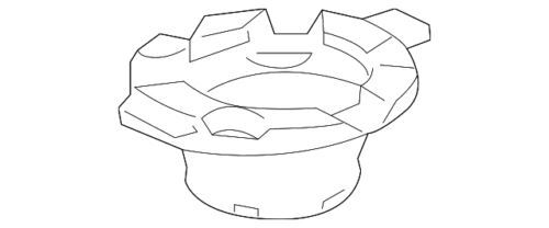Aislante de soporte de amortiguador para Land Rover Range Rover Evoque 2012-2019 (N/P LR024216)