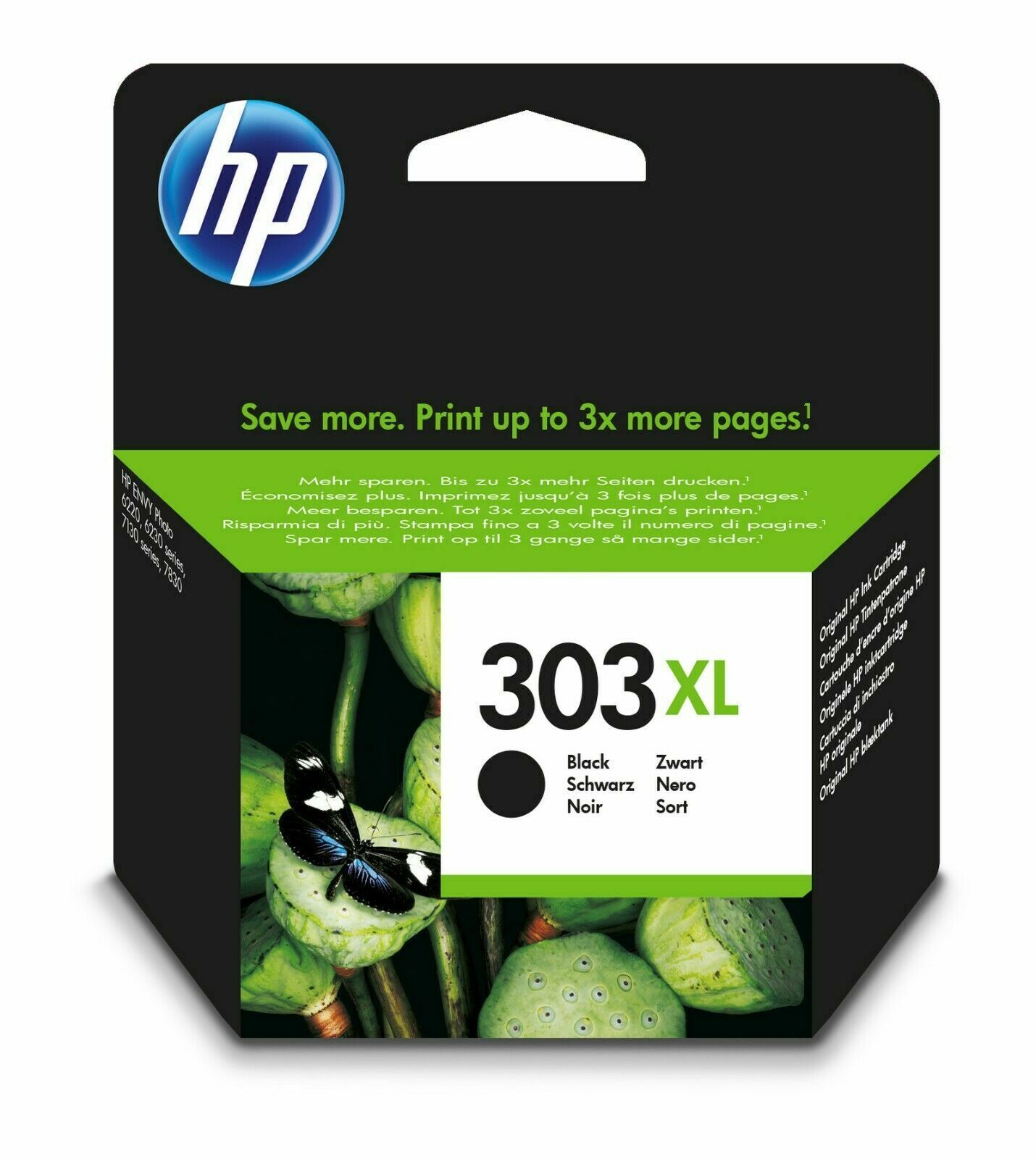 Genuine Lot HP303 303XL Black & Colour Ink Cartridge - HP ENVY Photo 7830 Nowy wybuchowy zakup
