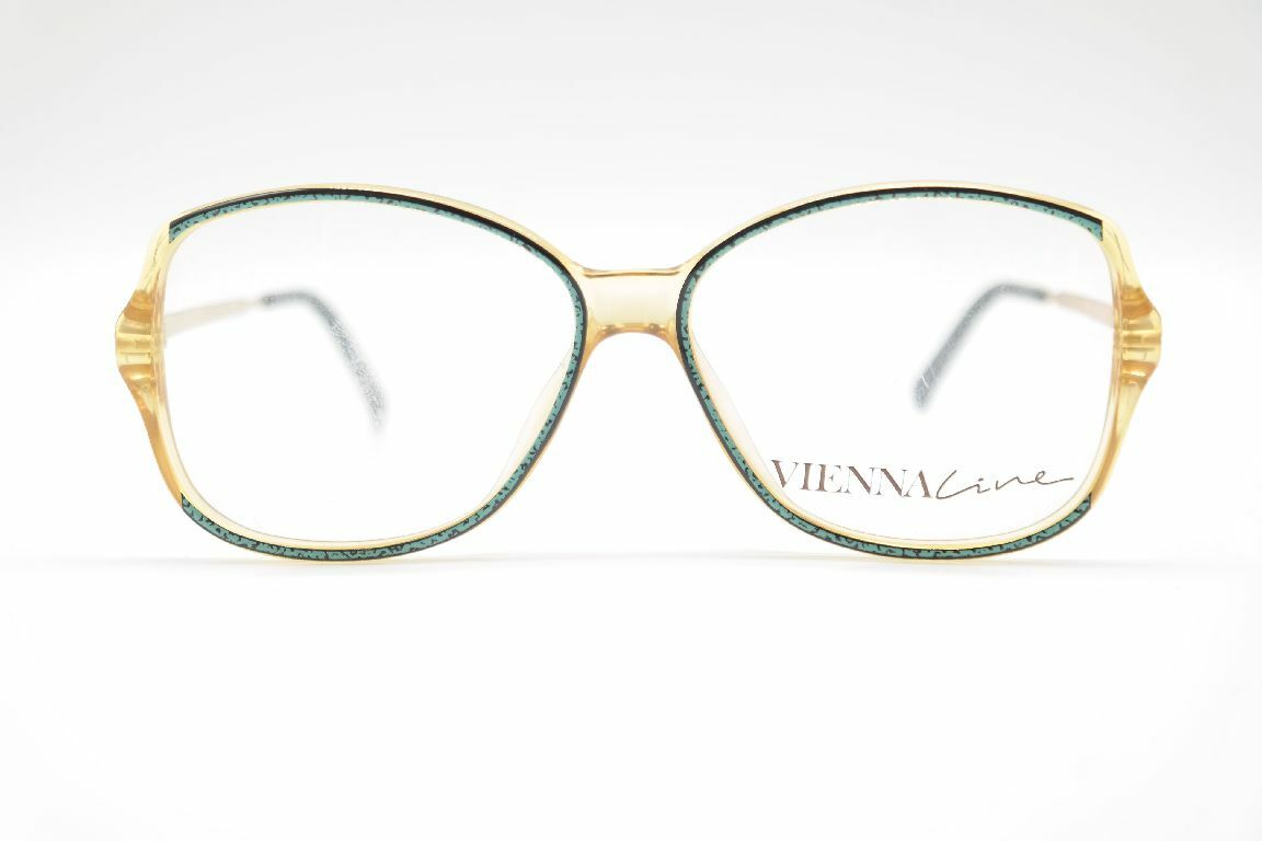 Monture De Lunettes Vintage Viennaline 1373 20 - Jaune Ovale - NOS (neuve Ancienne Collection)
