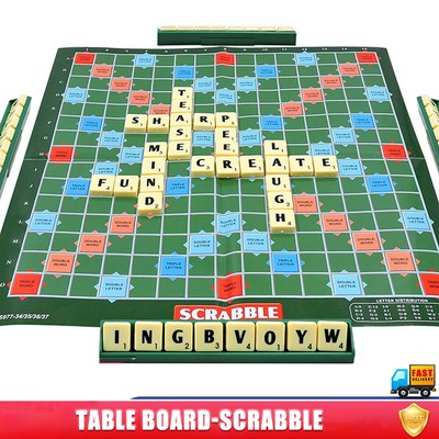 Classic Scrabble Board Game Gift Family Adults Kids Educational Toys Puzzle Game
