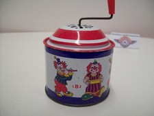 Blechspielzeug, Spieldose "Clown", 70er, LBZ (Lorenz Bolz Zirndorf) Germany