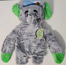 Vibrant Life Cozy Buddy Elephant Safe & Sustainable Dog Toy Large Fabric Squeaky