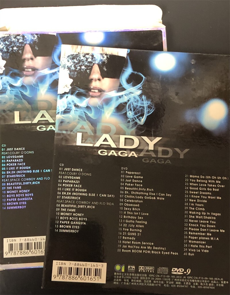 Lady Gaga POKER FACE China First Edition Paper Slipcover CD + DVD